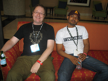 Chris Chibnall and Noel Clarke Chris Chibnall and Noel Clarke