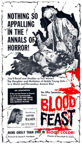 Blood Feast 1963 poster Blood Feast 1963 poster