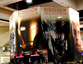 Sideshow Collectibles booth Sideshow Collectibles booth