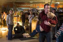 A supermarket under siege in Frank Darabont's The Mist (2007). A supermarket under siege in Frank Darabont's The Mist (2007).
